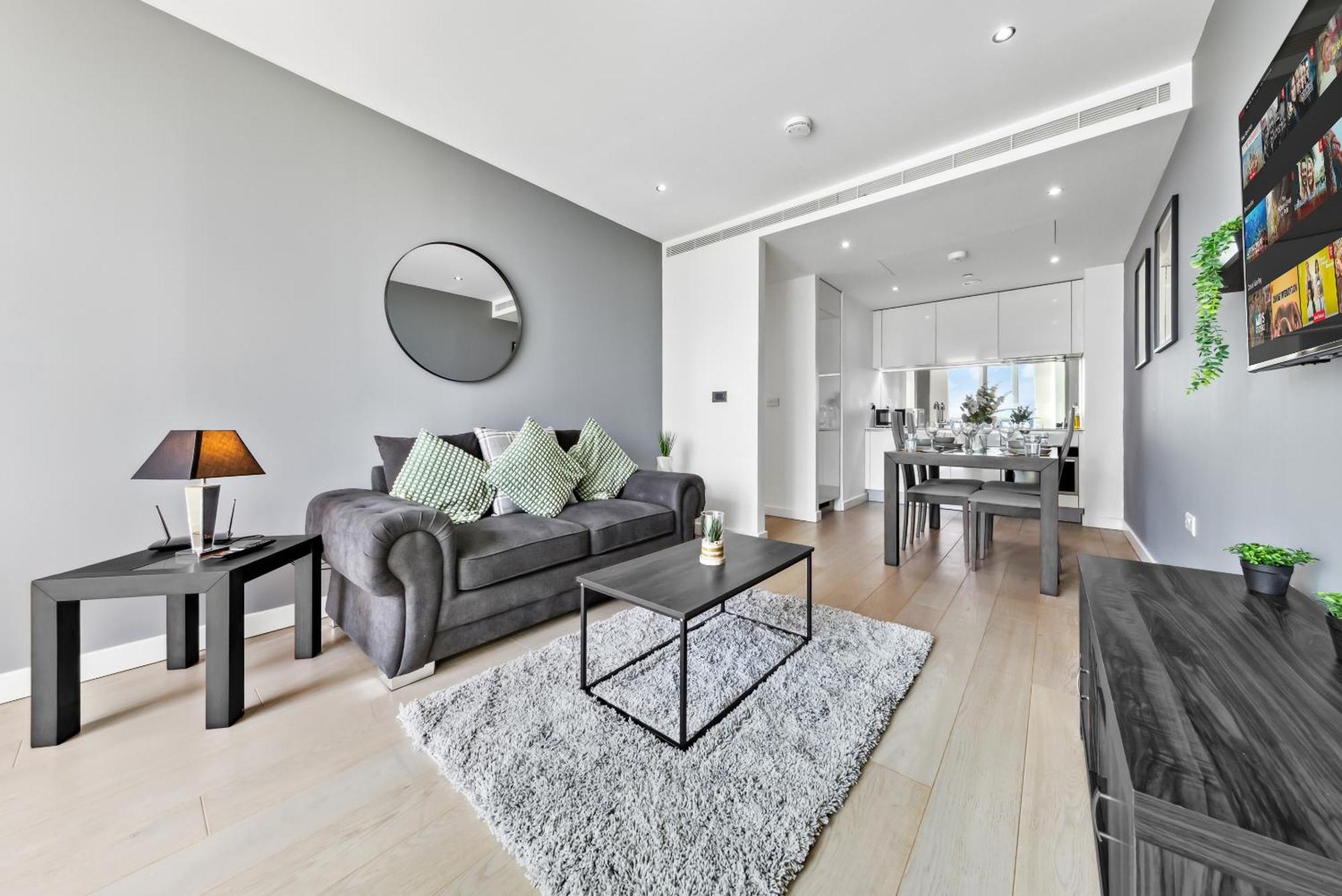 Sky Scraper Luxury 1br Roof Terrace And Gym *